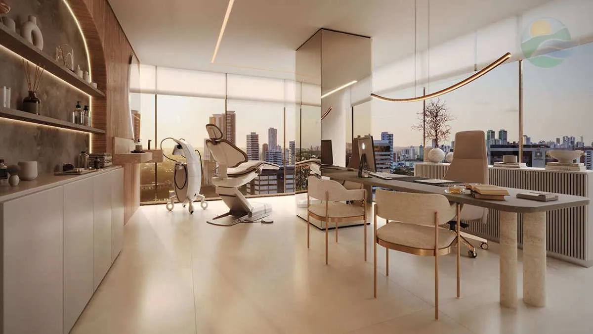Imagem Sala para venda com 157m2 , Empresarial Marie Curie, Ilha do Leite, Recife.