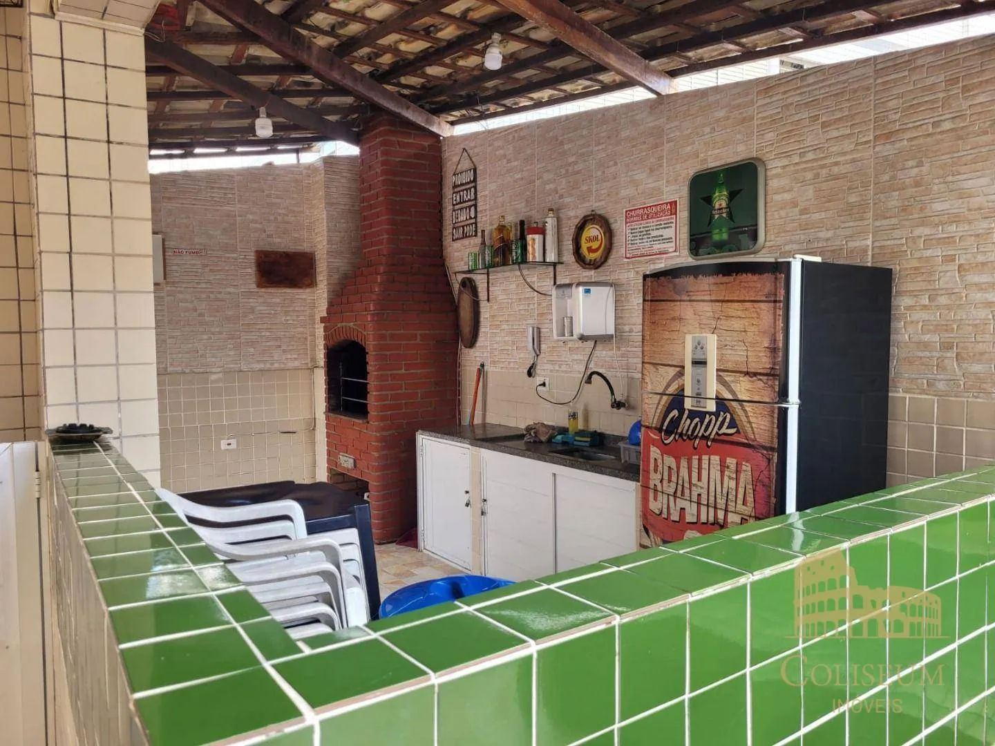 Imagem Apartamento com 1 dormitório para alugar, 54 m² por R$ 2.300,00/mês - Tupi - Praia Grande/SP