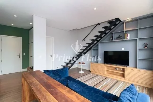 Imagem Flat disponível para venda no FL Residence na Vila Olímpia, com 100m², 1 dormitório e 2 vagas