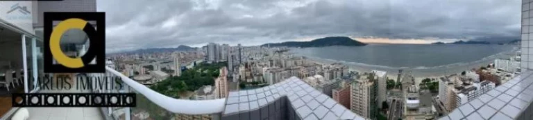 Imagem Belíssimo apartamento vista mar em Santos, com 380m², design diferenciado,