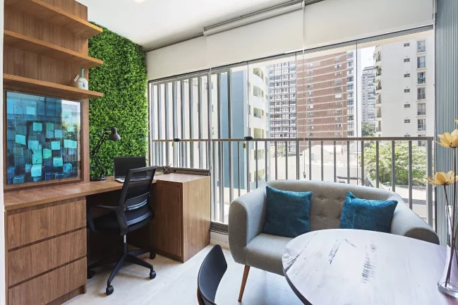 Foto do imóvel ZAHLE JARDINS - Lindo Studio de 28m², decorado e mobiliado, 15 minutos a pé do parque do Ibirapuera!
