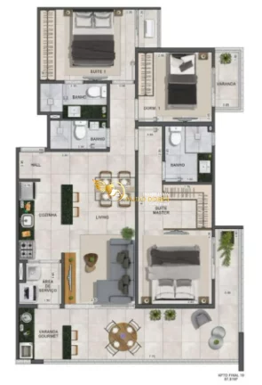 Imagem APARTAMENTO À VENDA COM 3 DORMITÓRIOS NO ITAGUÁ EM UBATUBA-SP