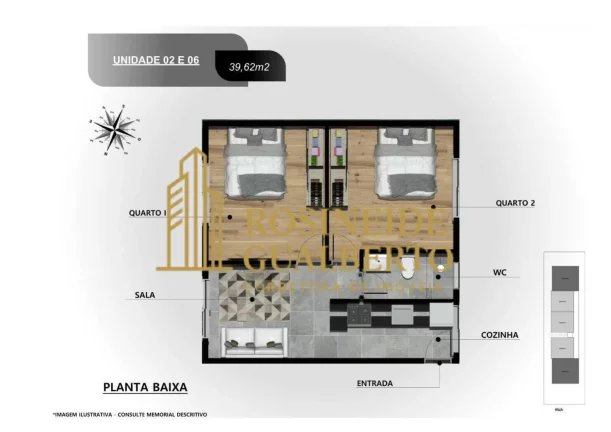 Imagem Breve Lançamento no Porto Novo com metragem de 27,55 m² à 44,89m².