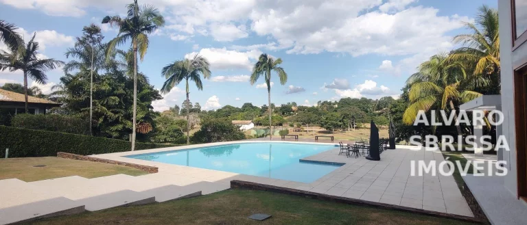 Imagem JÁ FOI VENDIDO - Casa luxuosa com 5 suítes, mobiliada e climatizada, de fundo para o lago do Condomínio Fazenda Vila Real de Itu SP