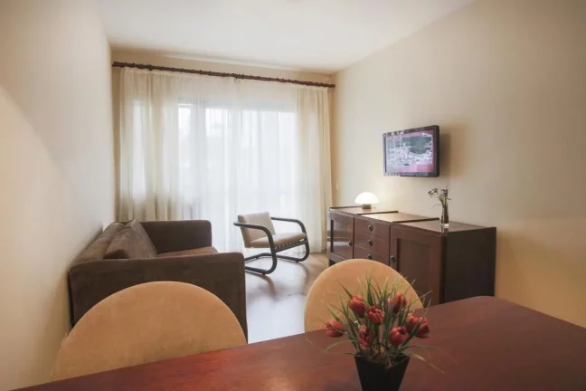 Imagem Flat disponível para venda no Saint Moritz Flat Service, com 48m², 1 dormitório e 1 vaga de garagem