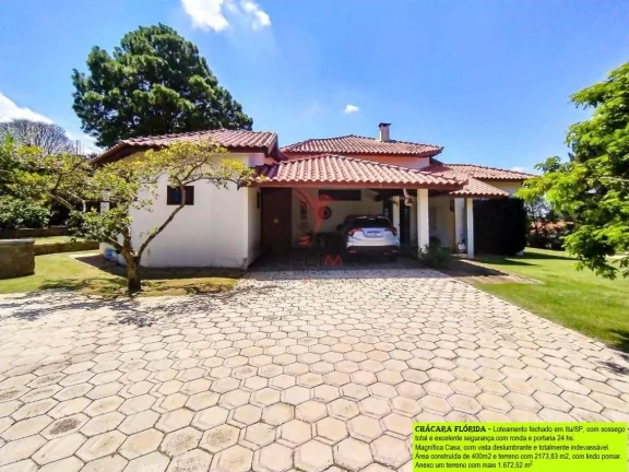 Imagem VENDO Magnífica Casa plana em Itu/SP, com piscina , vista deslumbrante e sossego total