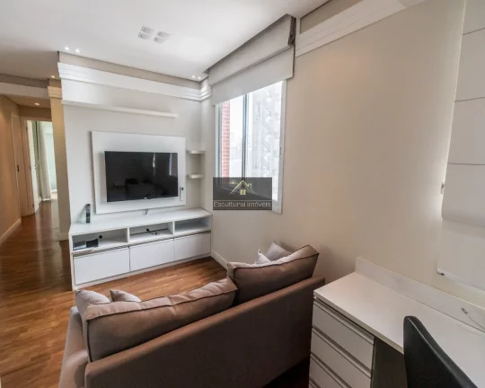 Imagem ITAIM BIBI LOCAÇÃO APARTAMENTO TOTALMENTE MOBILIADO 2 SUÍTES SALA 2 AMBIENTES LAVABO AR-CONDICIONADO VARANDA ANDAR ALTO 2 VAGAS LAZER COMPLETO
