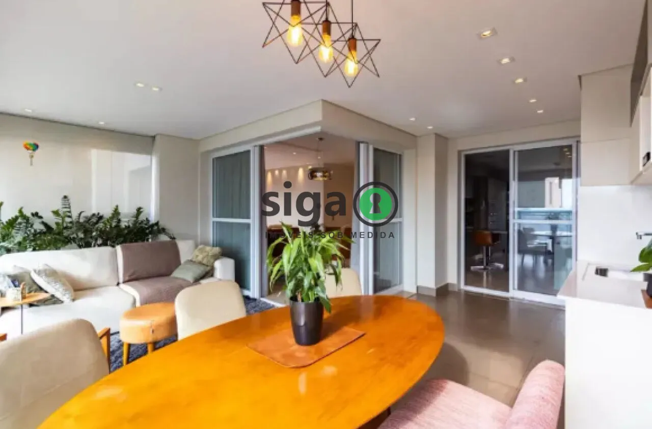 Imagem Apartamento à venda e locação, MOBILIADO, com 184m², 3 quartos e 3 vagas no Morumbi