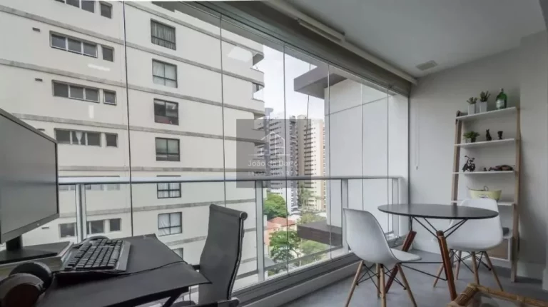 Imagem Kitnet com 1 dormitório para alugar, 36 m² - Brooklin Novo - São Paulo/SP