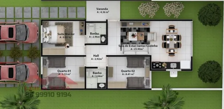 Imagem Casa Térrea à Venda | Condomínio Marinas | Pedra Mole