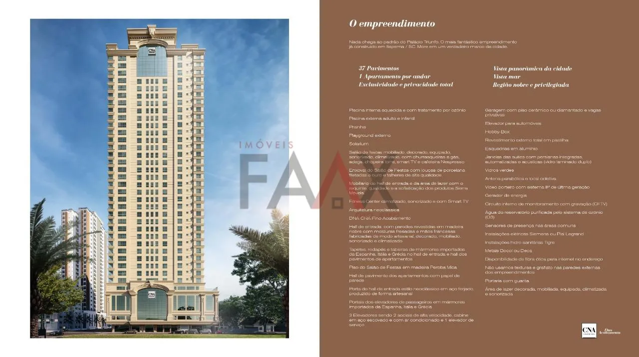 Imagem Apartamento à venda no PALACIO TRIUNFO, CENTRO, ITAPEMA - SC