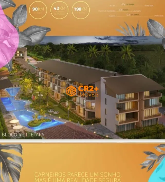 Imagem Flat 41m² com 1 Quarto e WC em Carneiros.