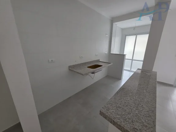 Imagem Apartamento na Guilhermina em Praia Grande com 2 Quartos Frente Mar