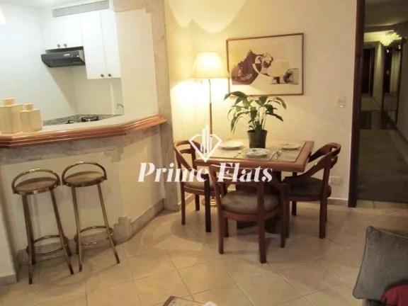 Foto do imóvel Flat Golden Tower Residence no Itaim Bibi disponível para venda, com 42,22m², 1 dormitório e 1 vaga em Avenida Cidade Jardim