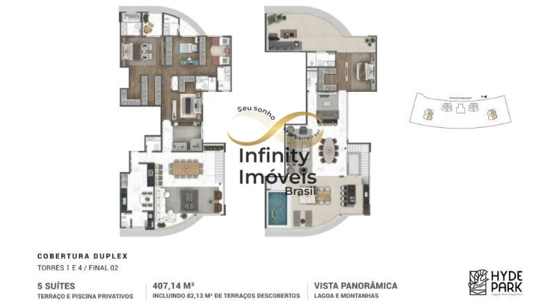 Imagem HYDE PARK LAGOA DOS INGLESES - Apartamento à venda no bairro Lagoa dos Ingleses - Nova Lima/MG