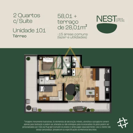 Imagem Apartamento à venda Bacacheri Curitiba PR