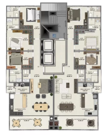 Imagem Baruk Residence - Apartamento à venda no bairro Meia Praia - Itapema/SC