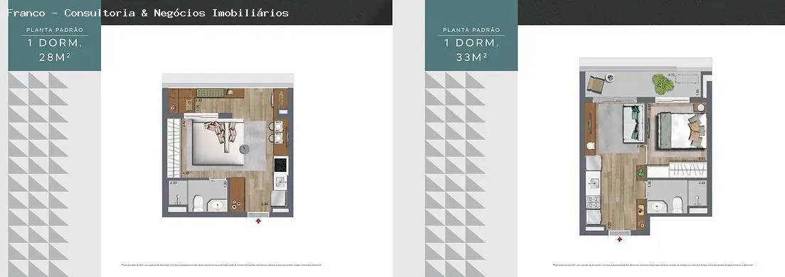 Imagem Apartamento para Venda em São Paulo, Brooklin Paulista, 1 dormitório, 1 banheiro