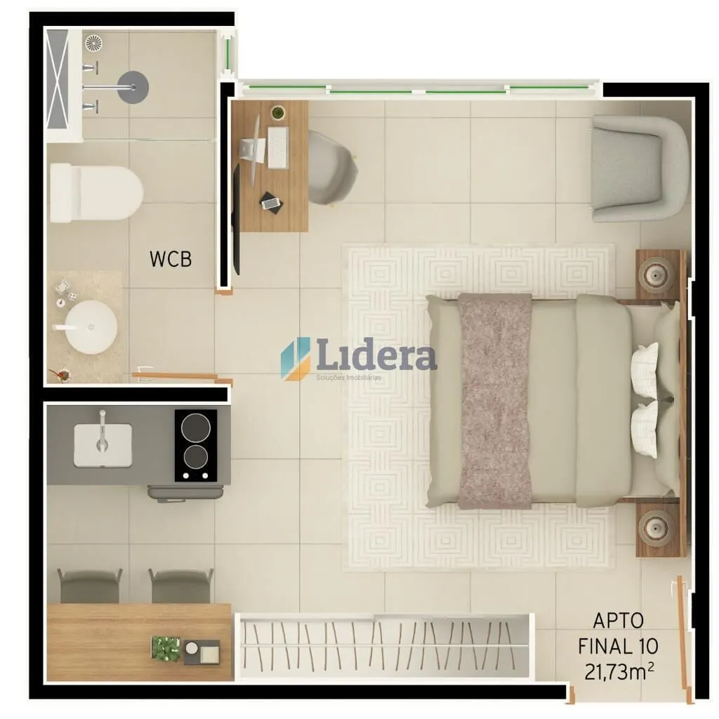 Imagem Flat - 24,95 m² - Intermares, Cabedelo/PB