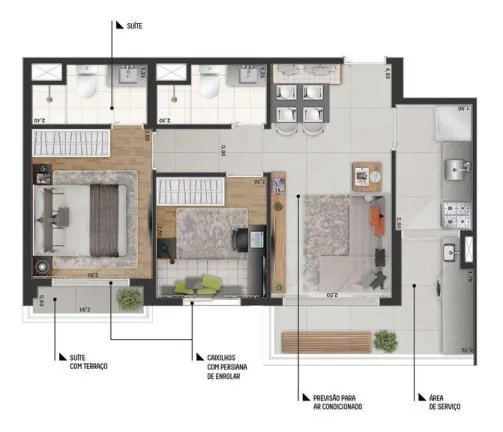 Imagem Apartamento com 2 Quartos à Venda, 52 m² em Indianópolis - São Paulo