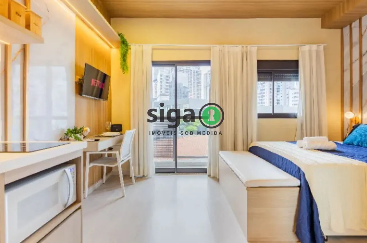 Imagem Apartamento de 27m² mobiliado à venda no Brooklin