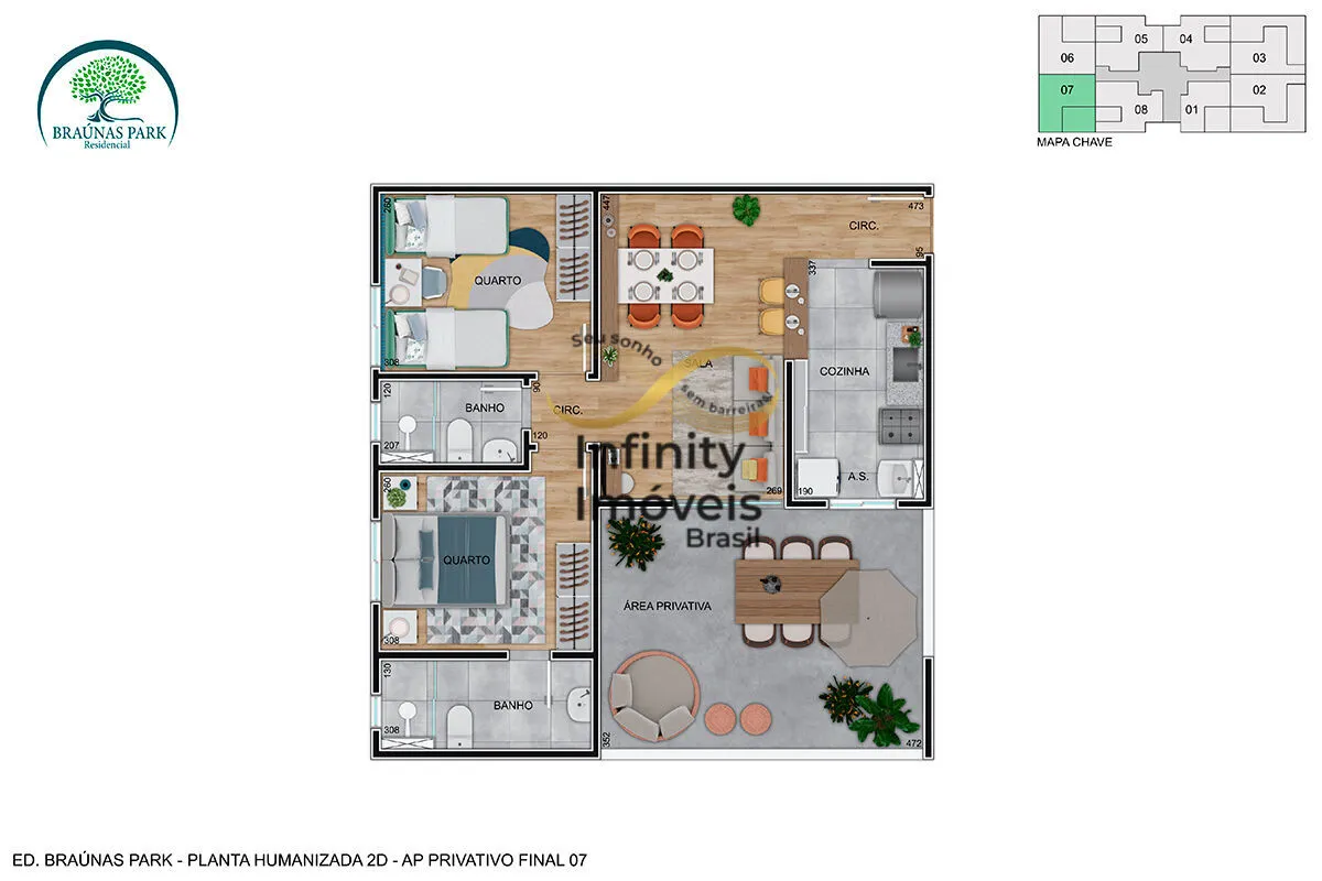 Imagem RESIDENCIALBRAUNAS PARK - Apartamento à venda no bairro Braúnas - Contagem/MG
