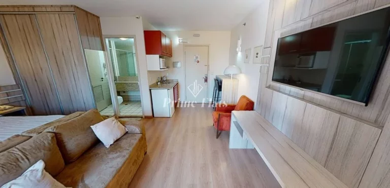 Imagem Flat disponível para venda no Radisson Blu São Paulo em Pinheiros, com 32m², 1 dormitório e 1 vaga