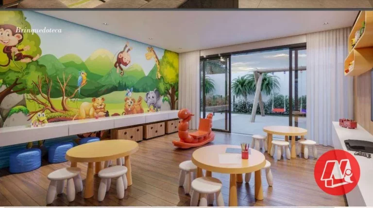 Imagem No Menino Deus, apartamentos de 80,01 a 231,62 m², 2 ou 3 quartos, vagas e infraestrutura.