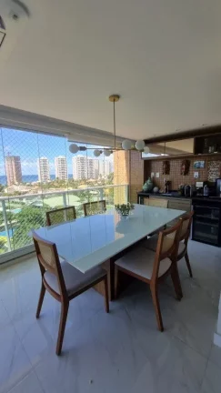 Imagem Apartamento decorado vista mar com duas suíte varanda gourmet a venda em Pituaçu.