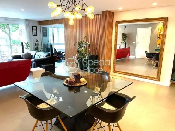 Imagem Ãtimo apartamento Ã  venda no Brooklin - Ãrea: 167,00mÂ² - Living amplo com terraÃ§o na copa das Ã...