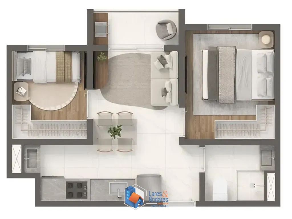 Imagem Apartamento à venda 2 Quartos 30M² Jurubatuba São Paulo - SP | Vivaz Nações Unidas 2
