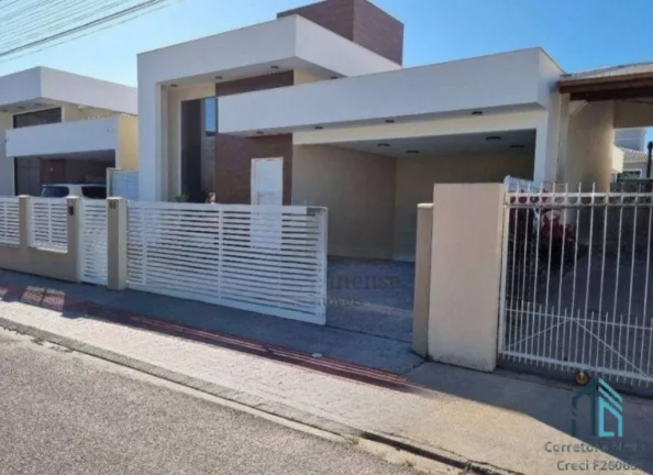 Imagem Casa térrea a venda, Semi mobiliada, 03 quartos c/suíte espaço gourmet, Pedra Branca em Palhoça SC