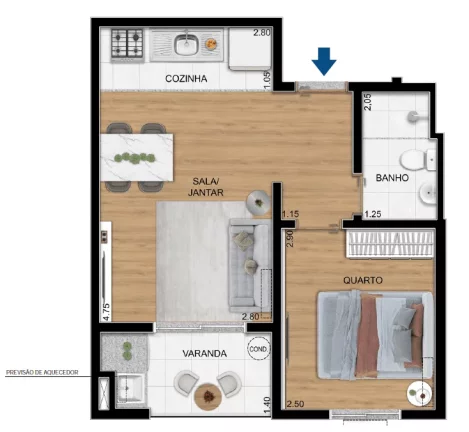 Imagem APARTAMENTO RESIDENCIAL em Rio de Janeiro - RJ, Todos os Santos