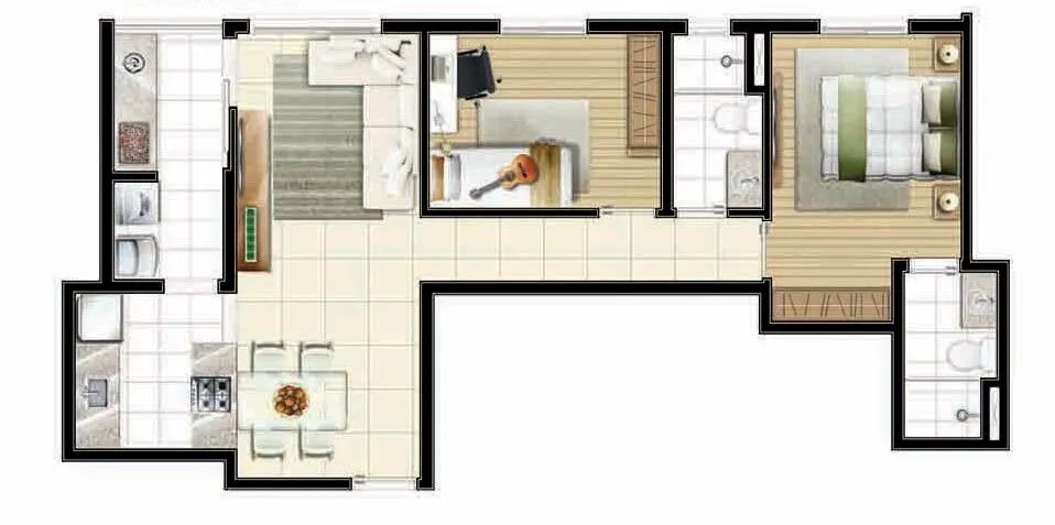 Imagem Apartamento com 2 dormitórios à venda, 60 m² por R$ 605.000,00 - Vila Barros - Guarulhos/SP