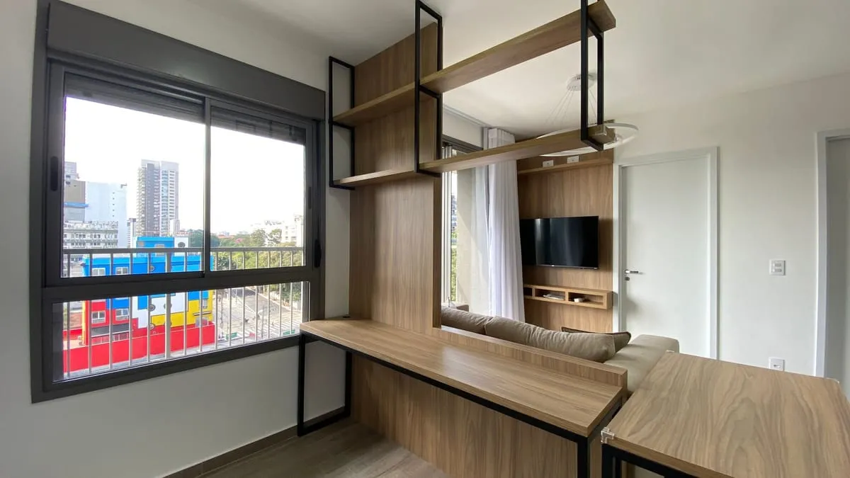 Imagem Apartamento com 1 Quarto para alugar, 37m² - Santo Amaro
