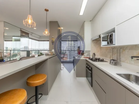 Imagem Apartamento de Alto Padrão com 2 Suítes na Vila Dom Pedro I, São Paulo-SP: 2 Quartos, 2 Salas, 3 Banheiros e 1 Vaga de Garagem!