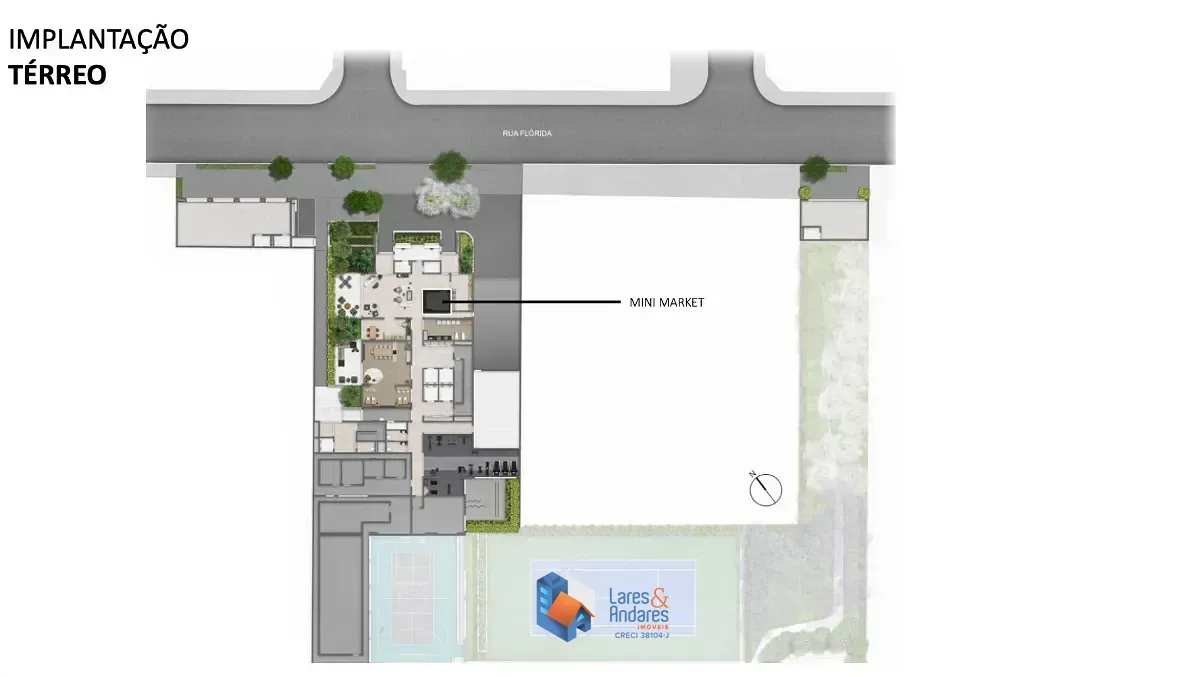Imagem Apartamento para venda em Cidade Monções com 1 quarto, sendo 1 suíte, 33m²