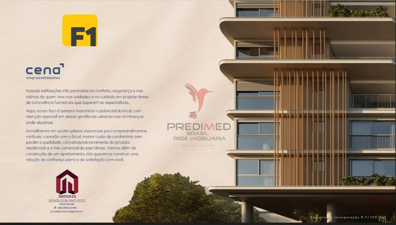 Imagem lançamento Residencial ARkki no Centro de Florianópolis SC Brasil