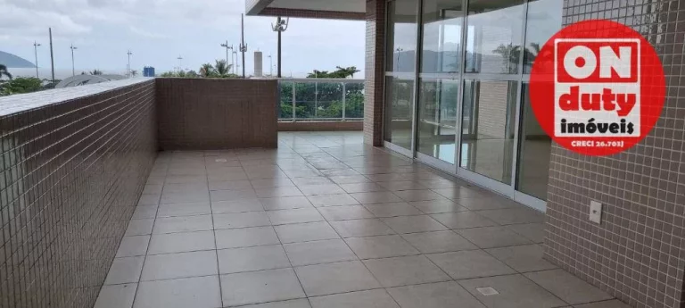 Imagem Apartamento Garden com 3 dormitórios à venda, 191 m² por R$ 2.284.480,00 - José Menino - Santos/SP
