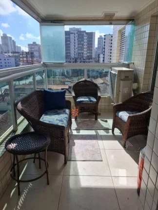 Foto do imóvel Apartamento com 1 dormitório à venda, 56 m² por R$ 360.000 - Vila Guilhermina - Praia Grande/SP