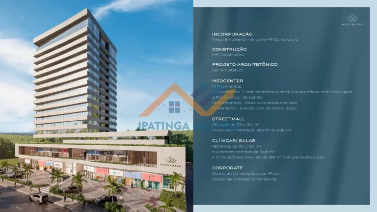 Imagem Salas Comerciais no MED CENTER - Bom Retiro Ipatinga