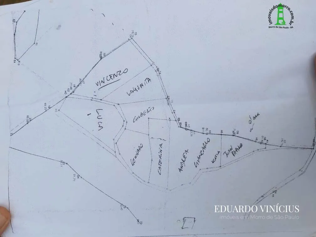 Imagem Terreno com 1.874m² À Venda no Jardim Botânico em Morro de São Paulo