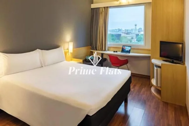 Imagem Flat disponível para venda no Íbis Santo André, com 17m², 1 dormitório e 1 vaga