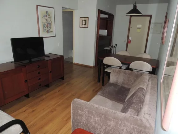 Imagem Flat disponível para venda no Saint Moritz Flat Service, com 48m², 1 dormitório e 1 vaga de garagem