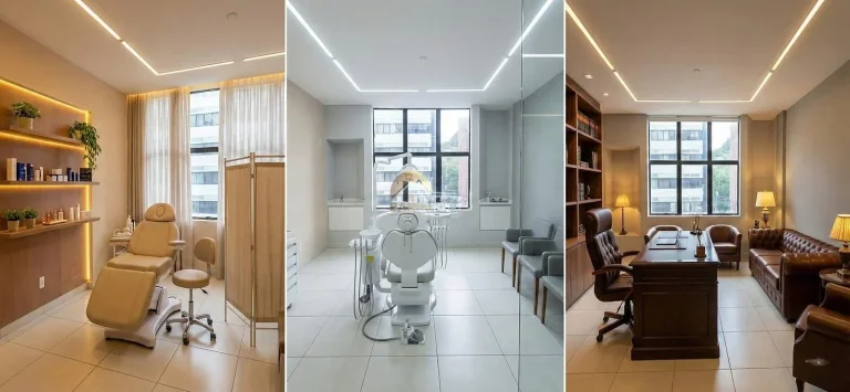 Imagem Sala comercial reformada, andar alto e vista livre. Copa e banheiro. Condomínio baixo. Em Brotas, p
