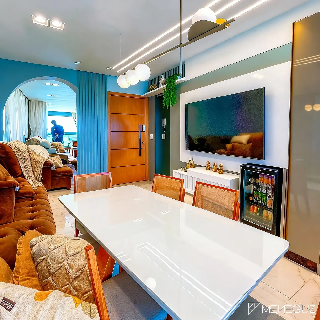 Imagem Apartamento 3 Quartos a venda de para Frente Mar da Praia do Morro finamente mobiliado e decorado
