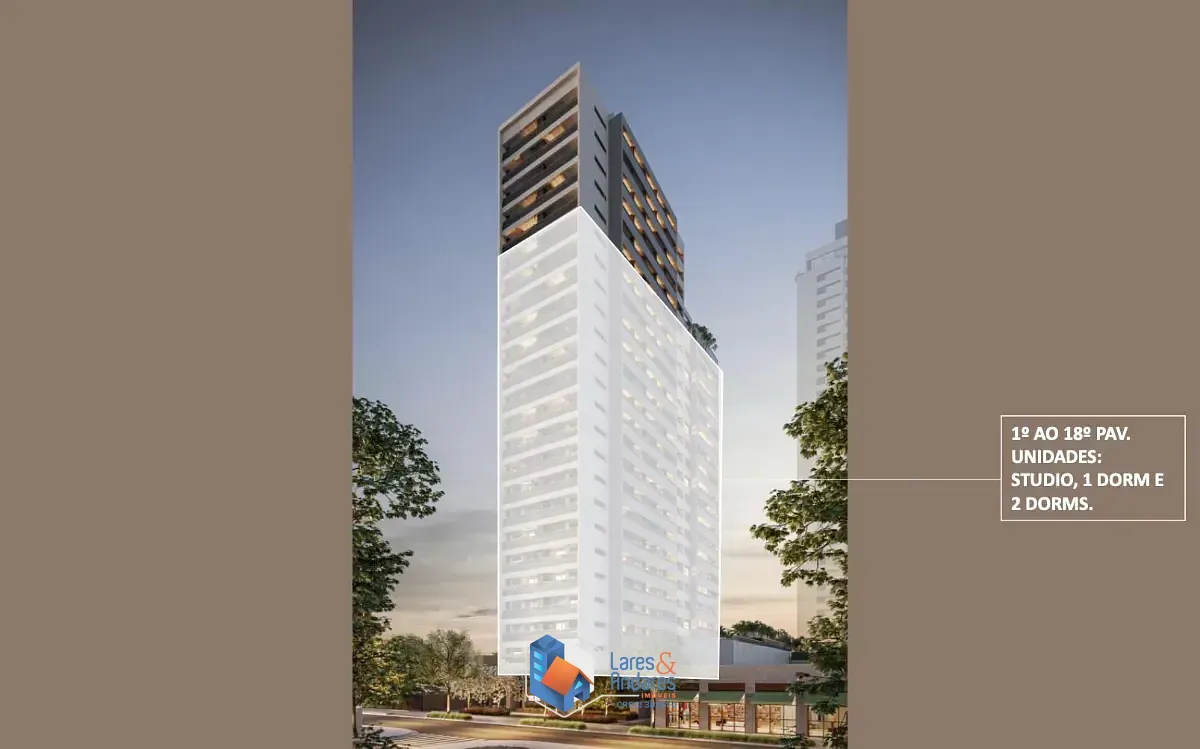 Imagem Apartamento para venda em Cidade Monções com 1 quarto, sendo 1 suíte, 33m²