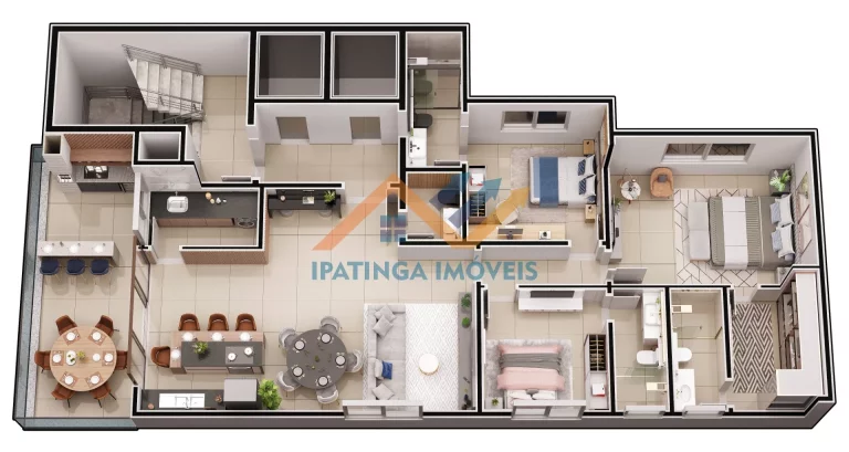 Imagem Apartamento de 150m² em Cidade Nobre - Ipatinga