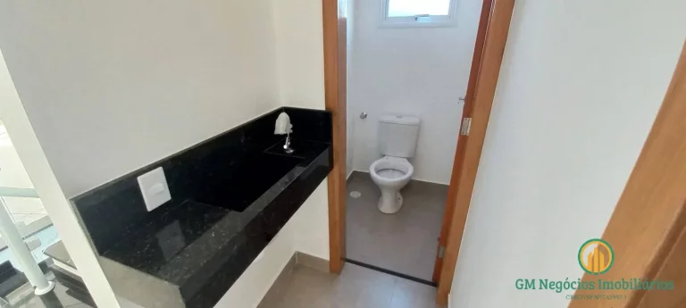 Imagem Casa nova, 3 dormitórios, (1 suíte) ótimo acabamento em condomínio