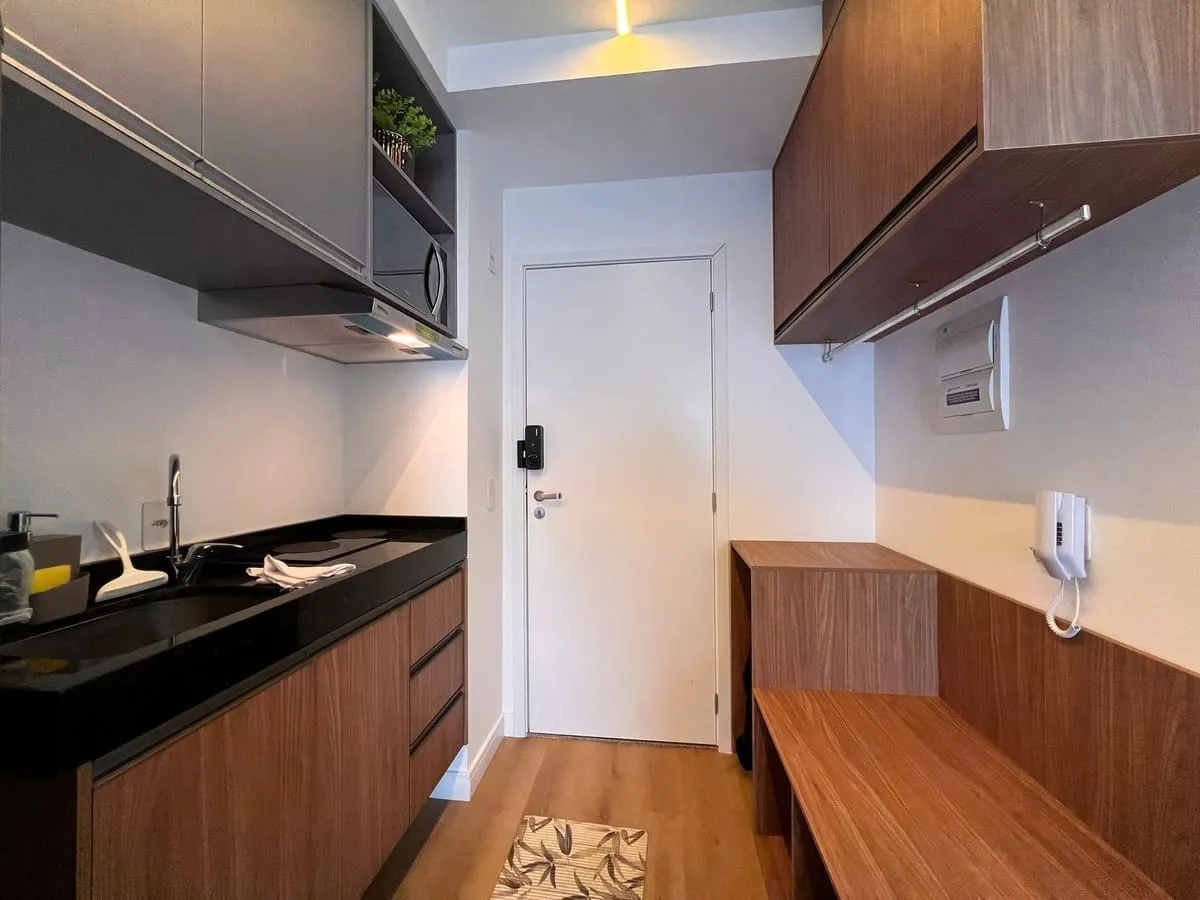 Imagem Apartamento com 1 Quarto para alugar, 23m² - Santo Amaro